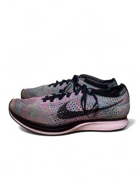 Nike Flyknit Racer 2.0 multicolor sneakers size 8 mens